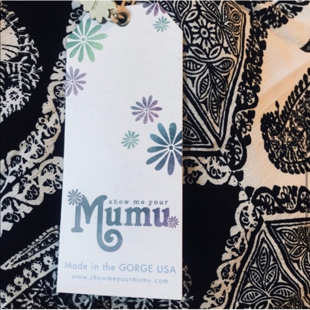 Show Me Your MuMu Lace Up V-neck Dress - Picture 4 of 4